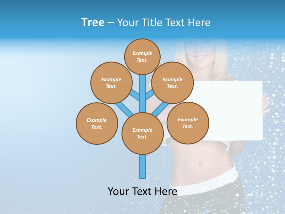 Flake Beautiful Placard PowerPoint Template