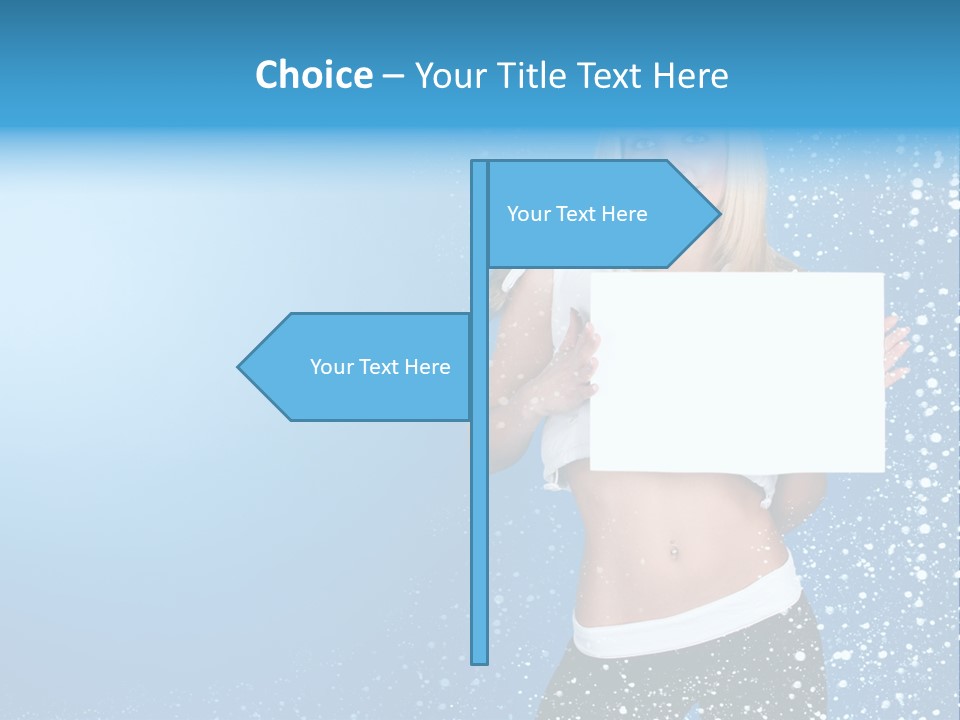 Flake Beautiful Placard PowerPoint Template