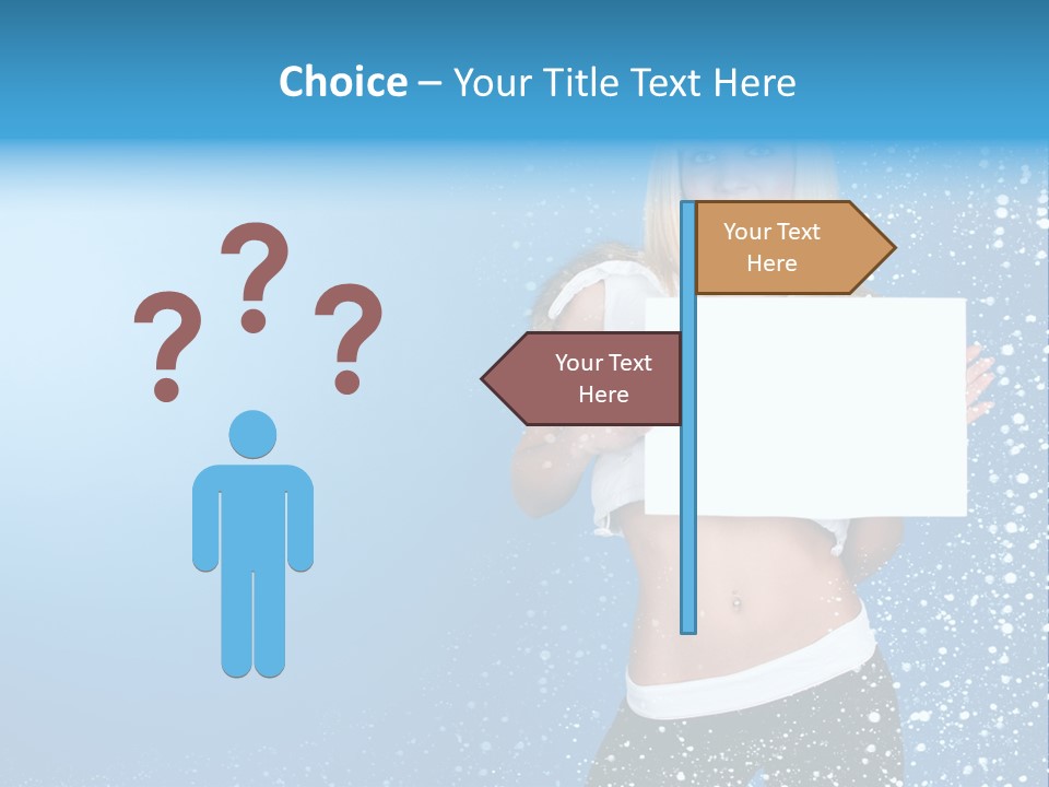 Flake Beautiful Placard PowerPoint Template