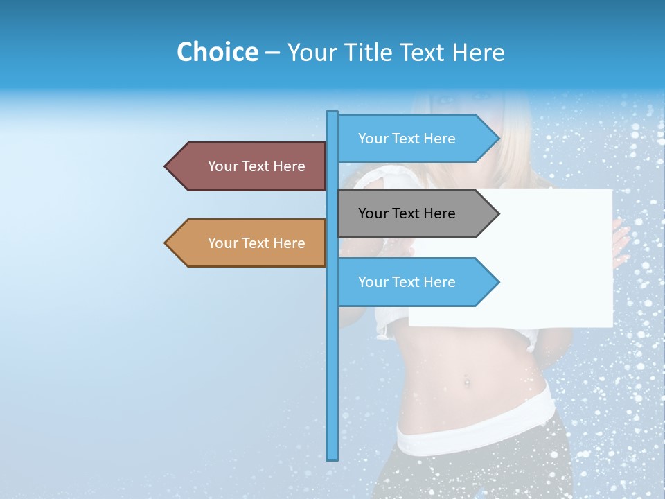Flake Beautiful Placard PowerPoint Template