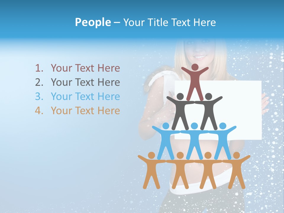 Flake Beautiful Placard PowerPoint Template