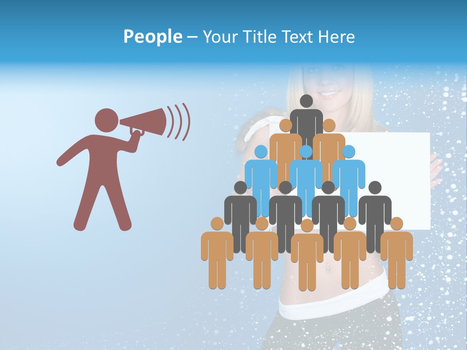 Flake Beautiful Placard PowerPoint Template