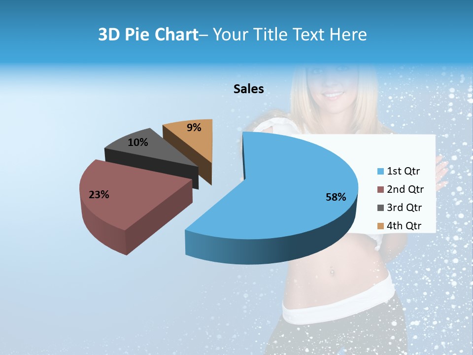 Flake Beautiful Placard PowerPoint Template