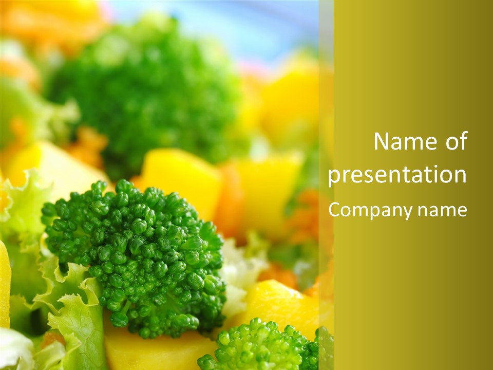 Healthy Meal Appetizer PowerPoint Template