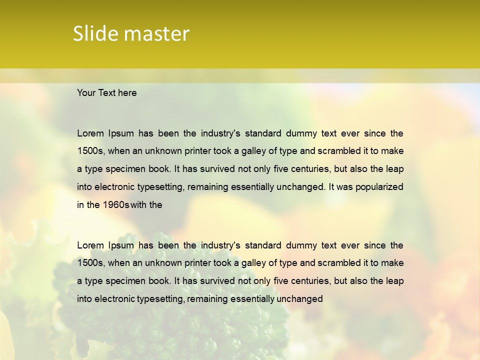 Healthy Meal Appetizer PowerPoint Template