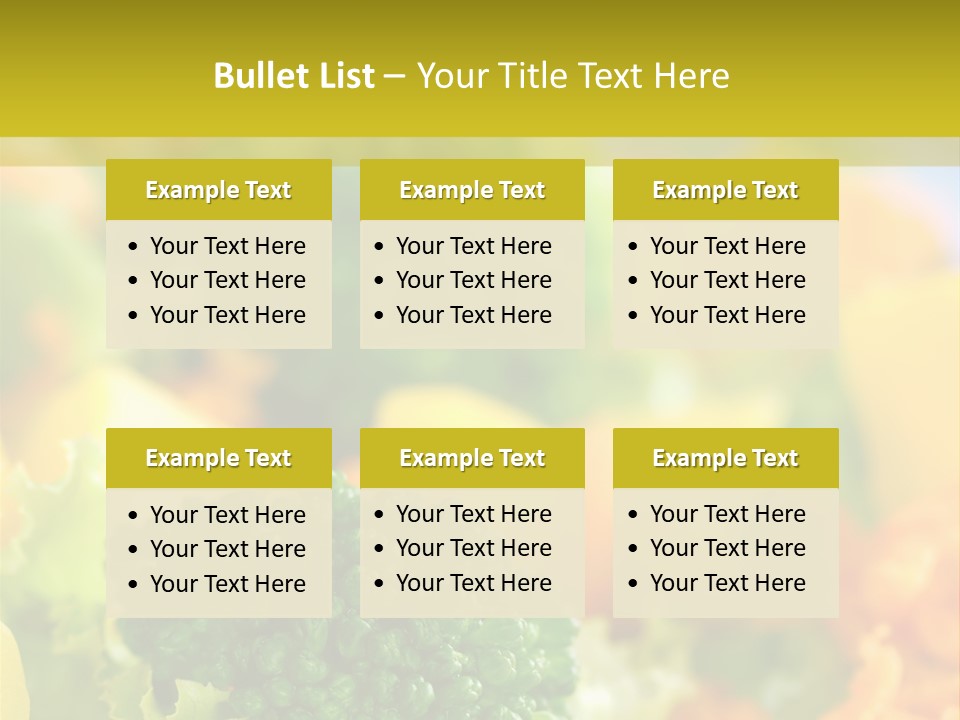 Healthy Meal Appetizer PowerPoint Template