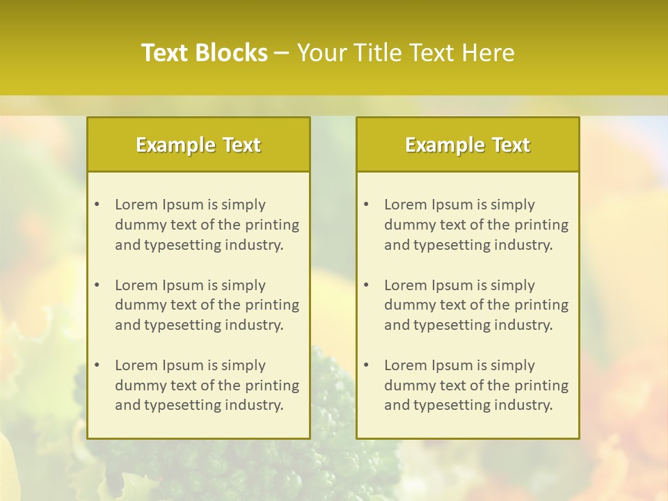 Healthy Meal Appetizer PowerPoint Template