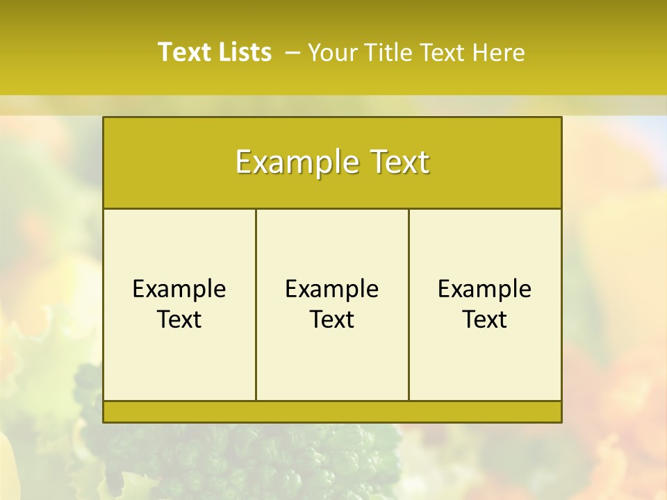 Healthy Meal Appetizer PowerPoint Template