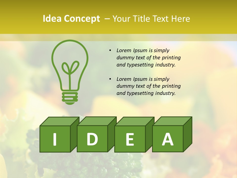 Healthy Meal Appetizer PowerPoint Template