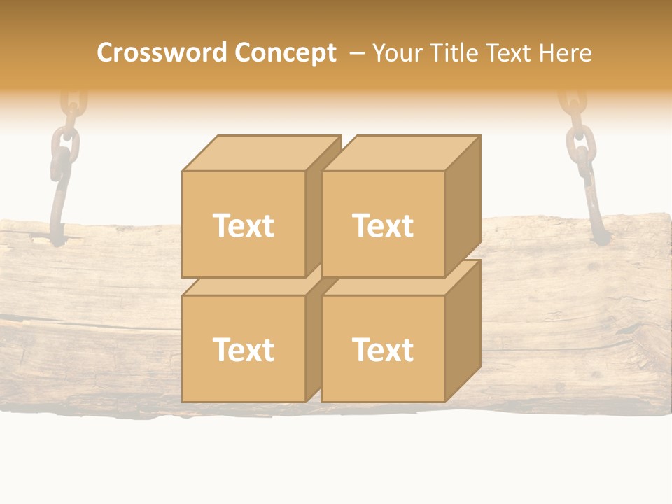 Hanging Wood Sign PowerPoint Template