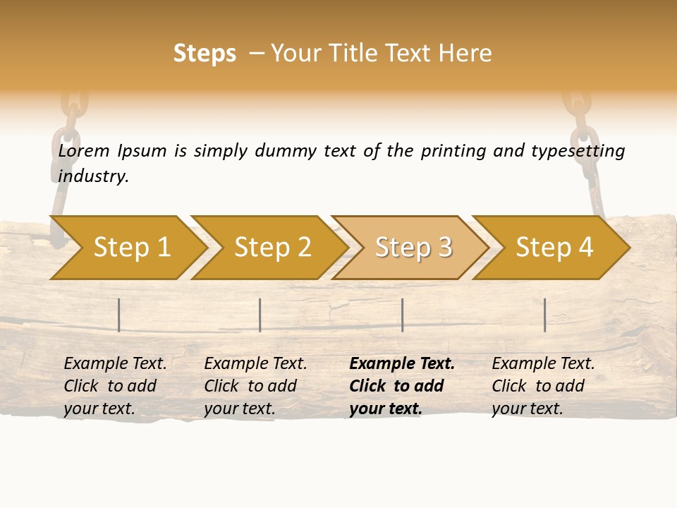 Hanging Wood Sign PowerPoint Template