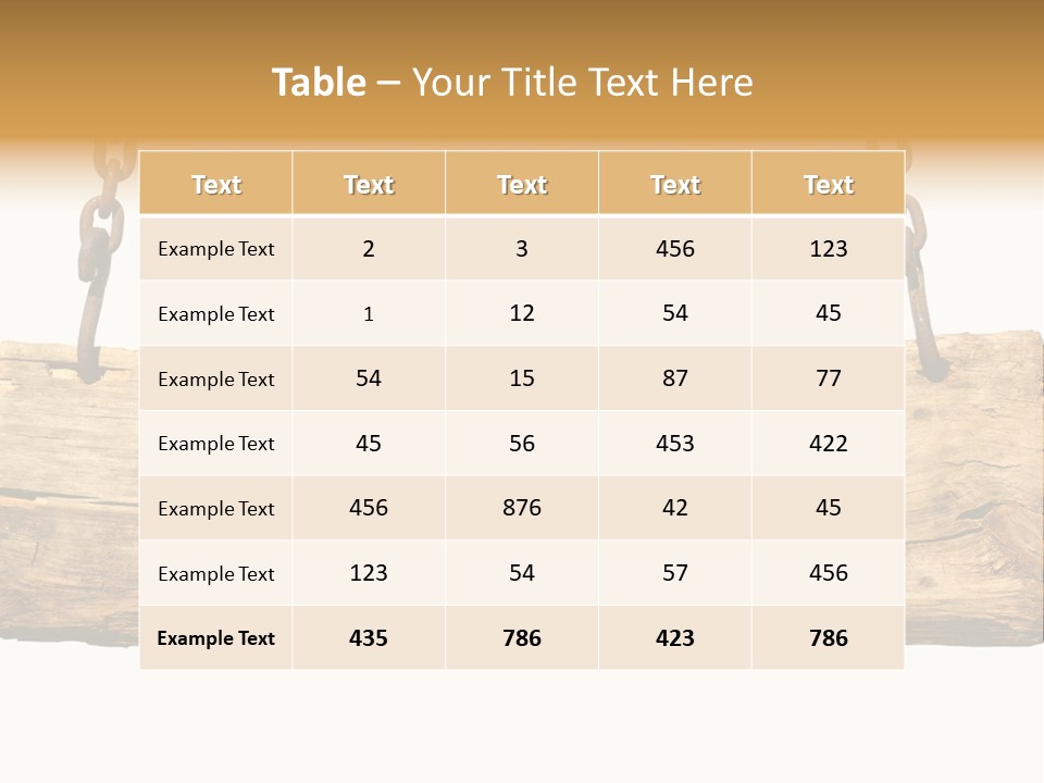Hanging Wood Sign PowerPoint Template