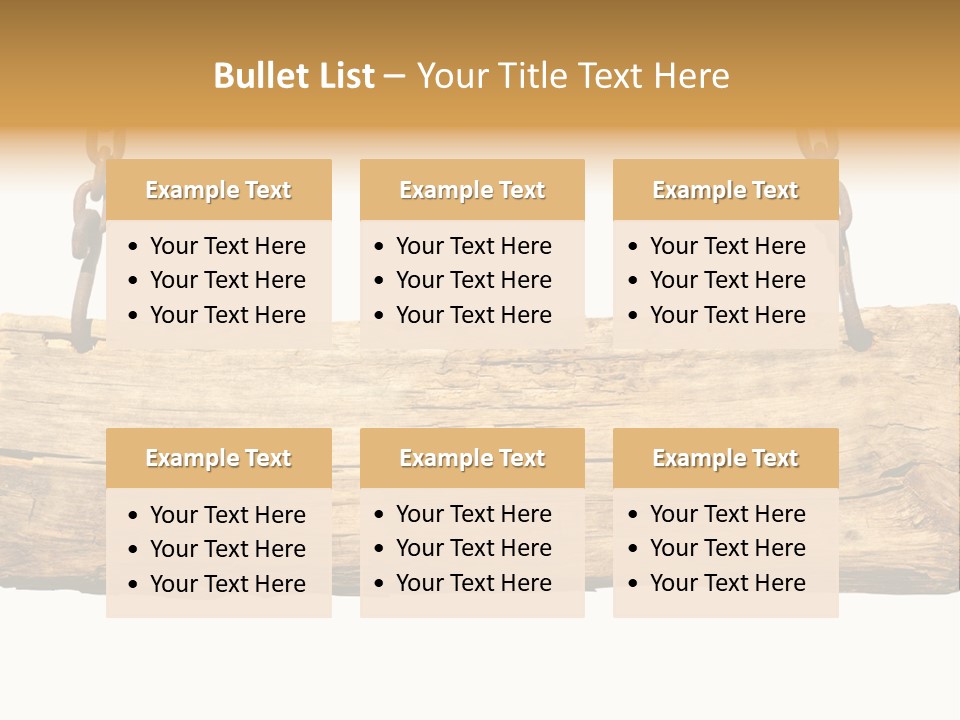 Hanging Wood Sign PowerPoint Template