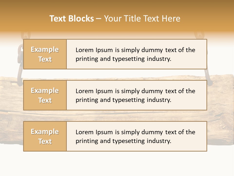 Hanging Wood Sign PowerPoint Template