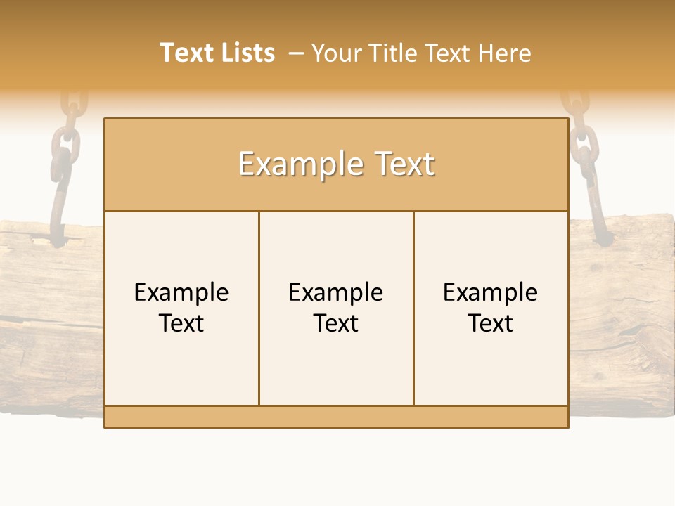 Hanging Wood Sign PowerPoint Template
