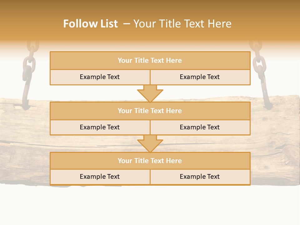 Hanging Wood Sign PowerPoint Template