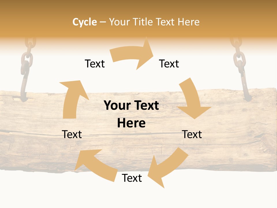 Hanging Wood Sign PowerPoint Template