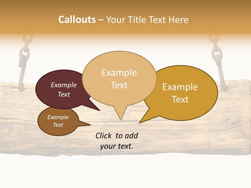 Hanging Wood Sign PowerPoint Template