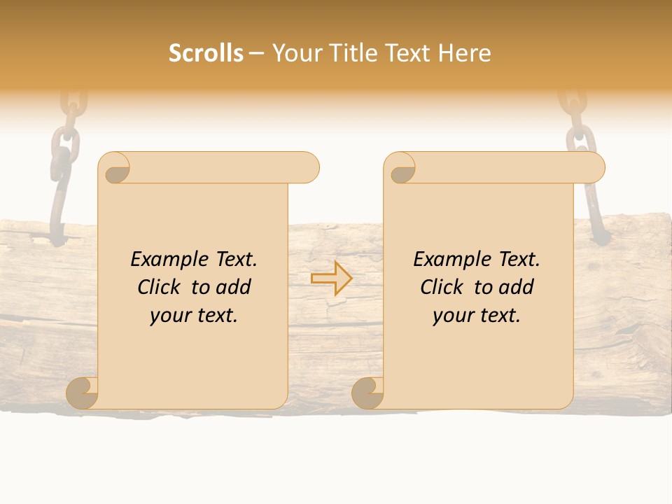 Hanging Wood Sign PowerPoint Template