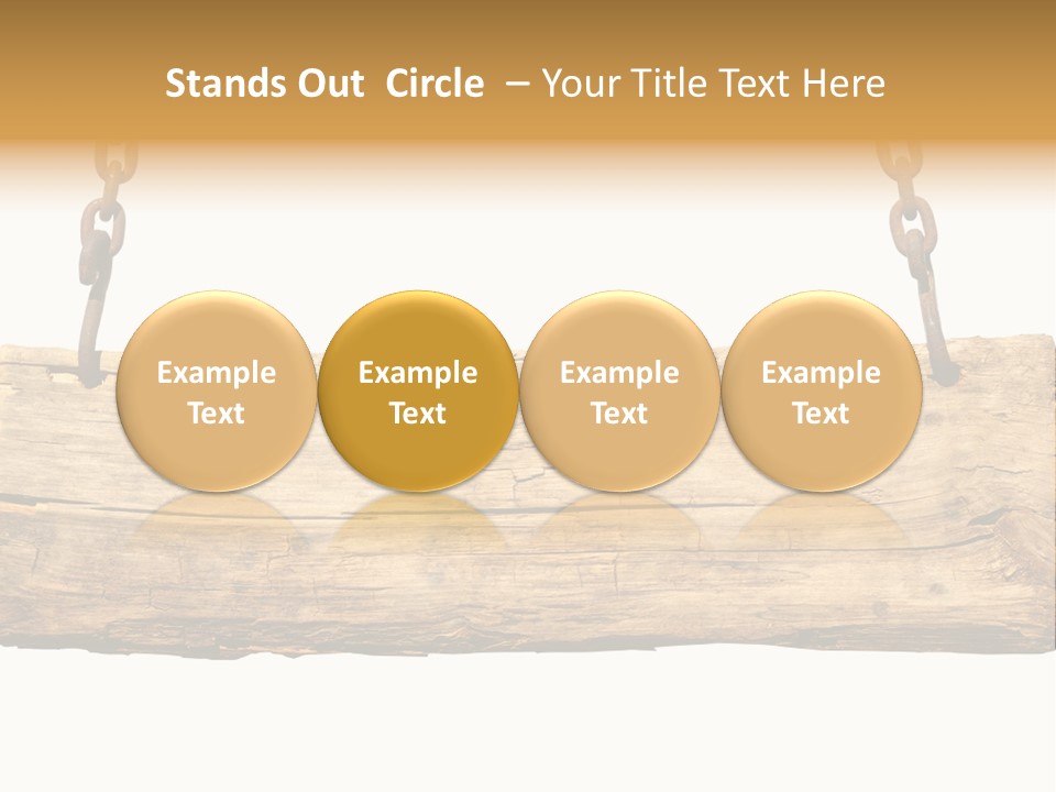 Hanging Wood Sign PowerPoint Template