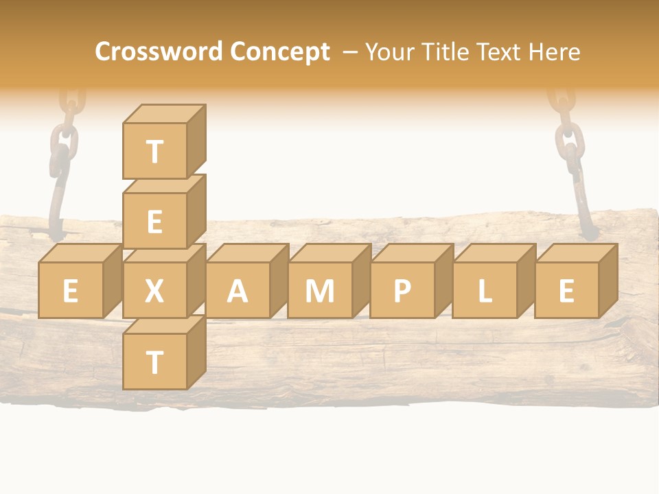 Hanging Wood Sign PowerPoint Template