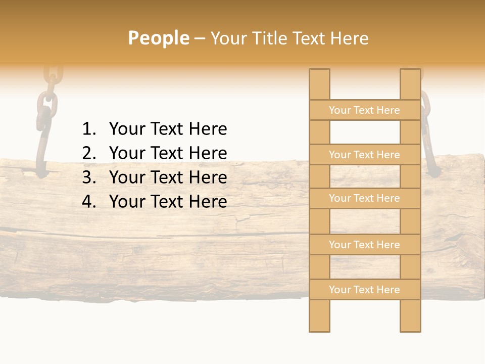 Hanging Wood Sign PowerPoint Template