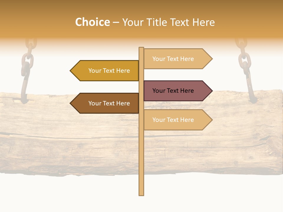 Hanging Wood Sign PowerPoint Template