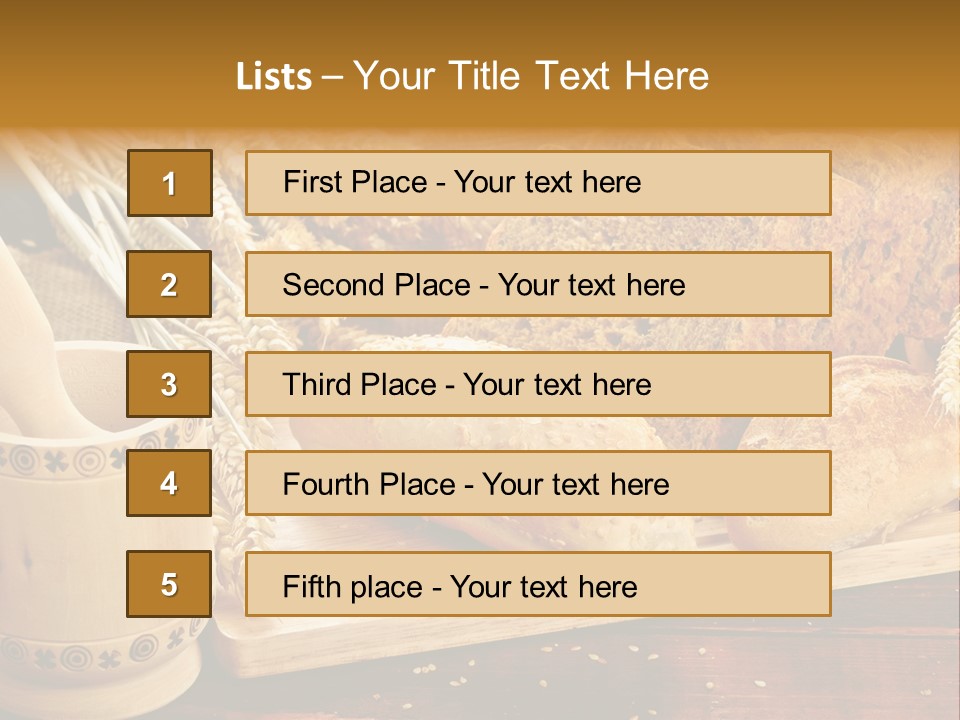 Wheat Products PowerPoint Template