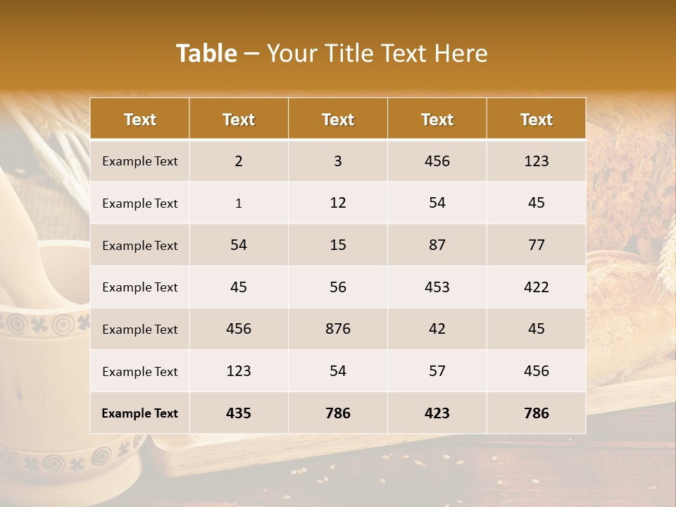 Wheat Products PowerPoint Template
