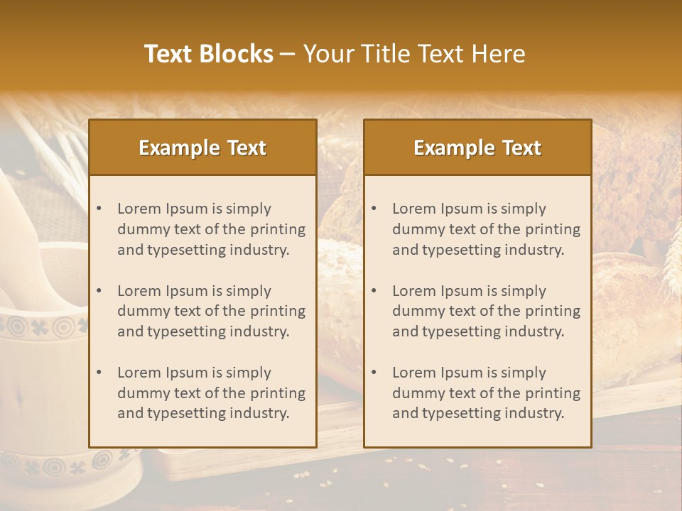 Wheat Products PowerPoint Template
