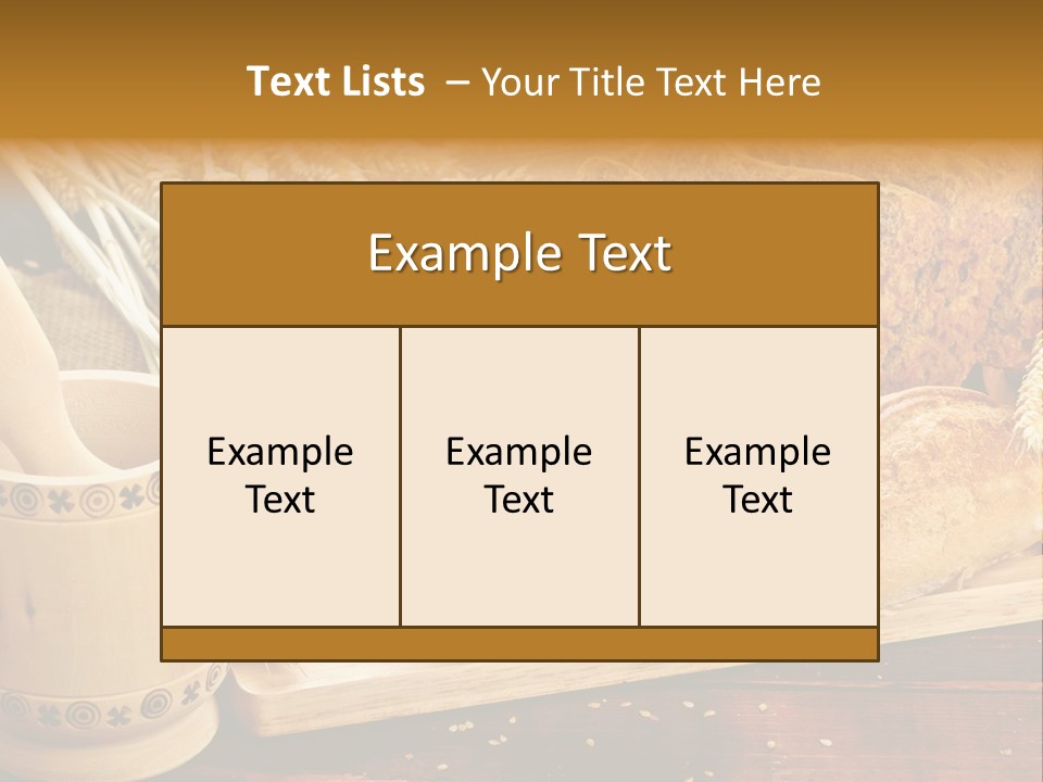 Wheat Products PowerPoint Template