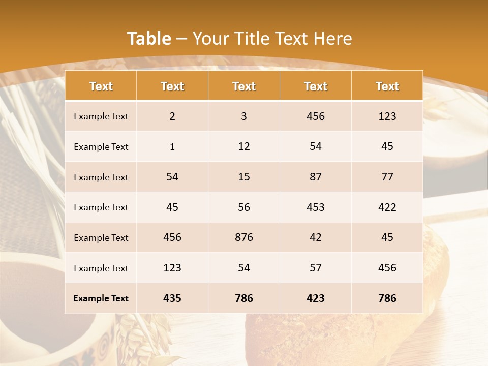 Health Bun Loaf PowerPoint Template