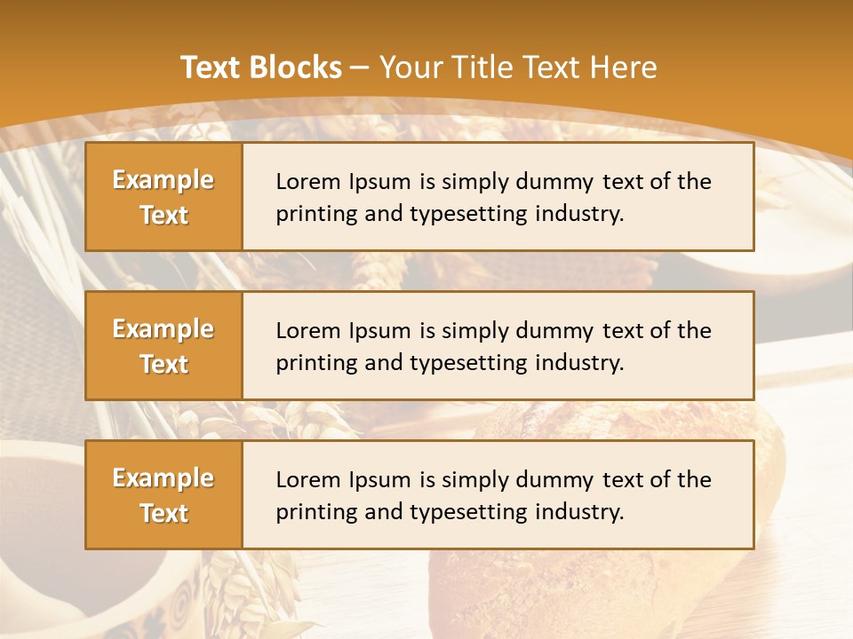 Health Bun Loaf PowerPoint Template