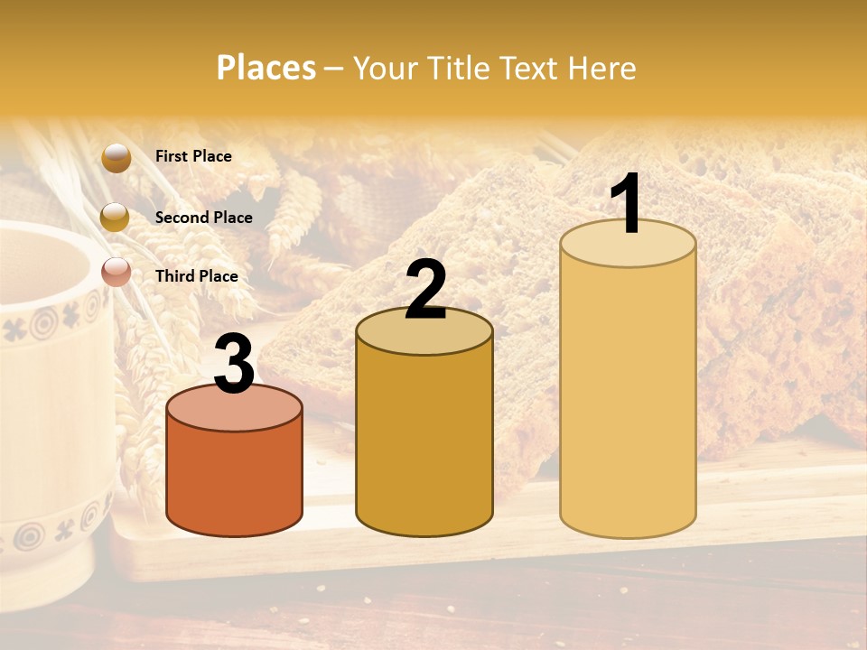 Spike Cut Sunflower PowerPoint Template