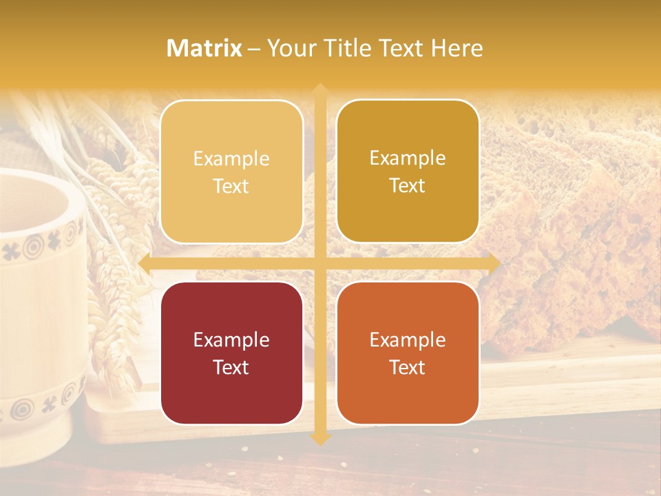Spike Cut Sunflower PowerPoint Template