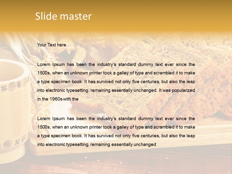 Spike Cut Sunflower PowerPoint Template