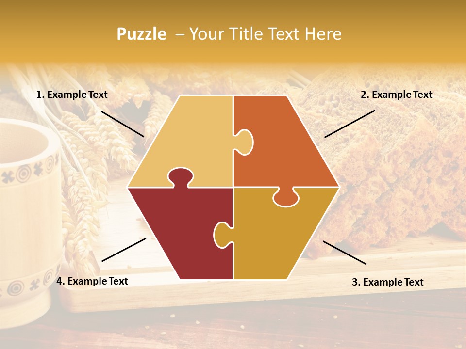Spike Cut Sunflower PowerPoint Template