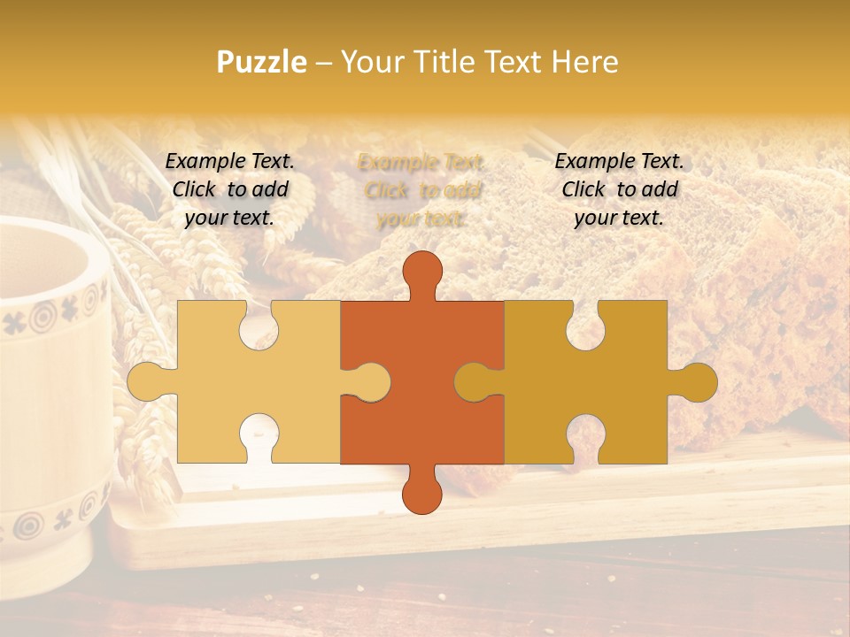 Spike Cut Sunflower PowerPoint Template