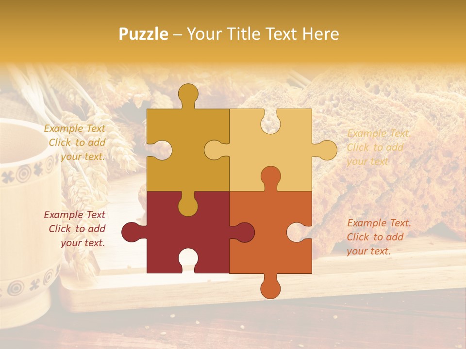 Spike Cut Sunflower PowerPoint Template