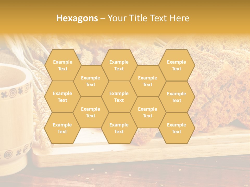 Spike Cut Sunflower PowerPoint Template