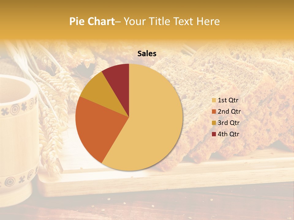 Spike Cut Sunflower PowerPoint Template
