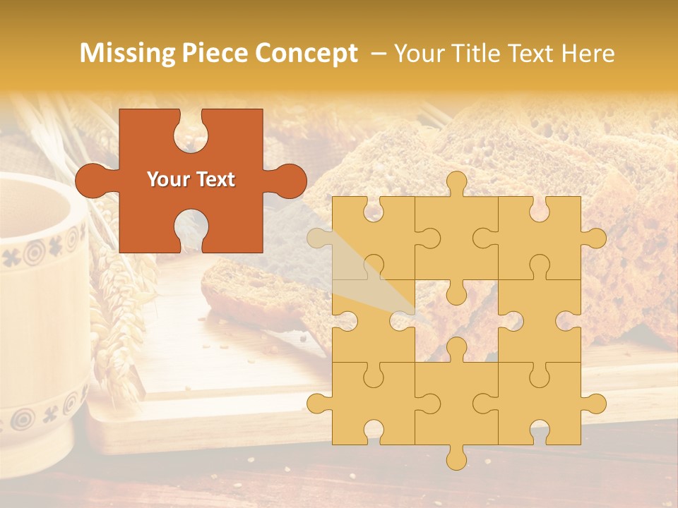 Spike Cut Sunflower PowerPoint Template