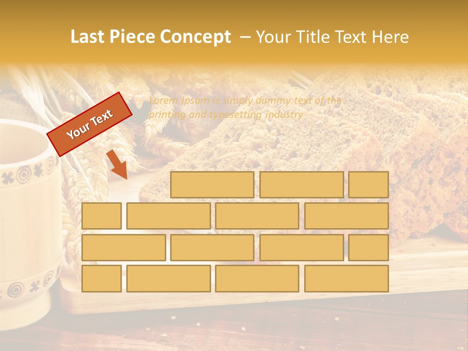 Spike Cut Sunflower PowerPoint Template