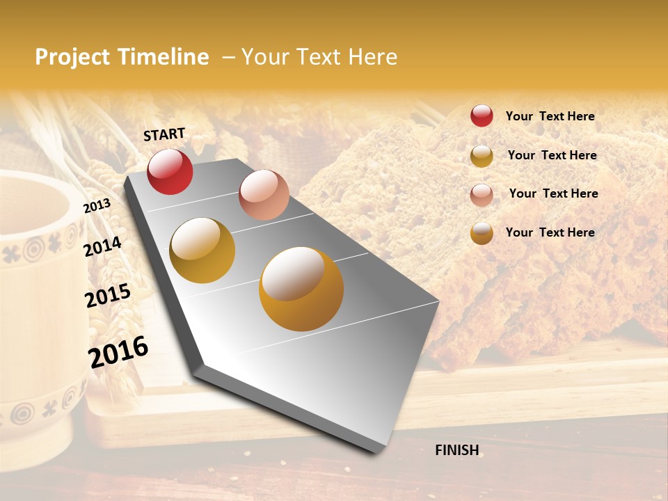 Spike Cut Sunflower PowerPoint Template