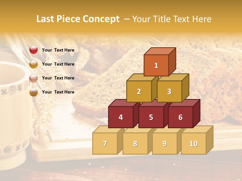 Spike Cut Sunflower PowerPoint Template