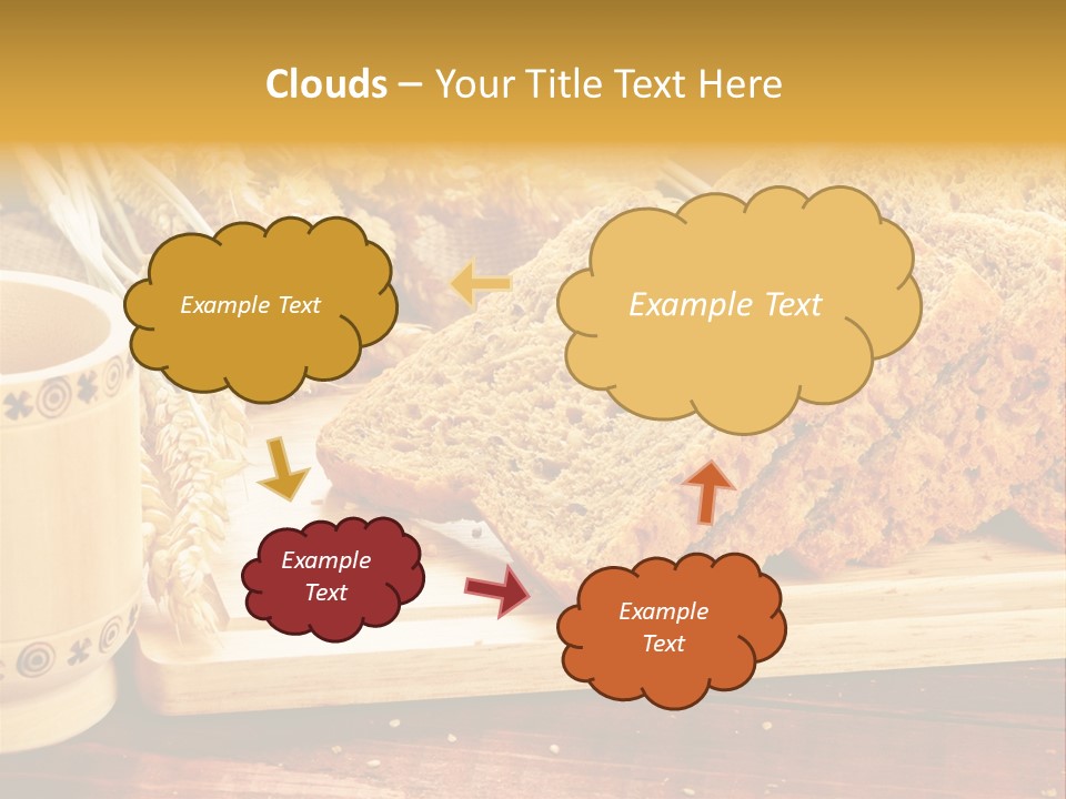 Spike Cut Sunflower PowerPoint Template