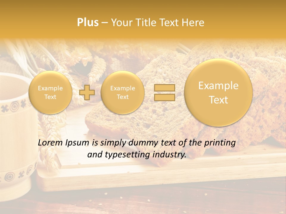 Spike Cut Sunflower PowerPoint Template