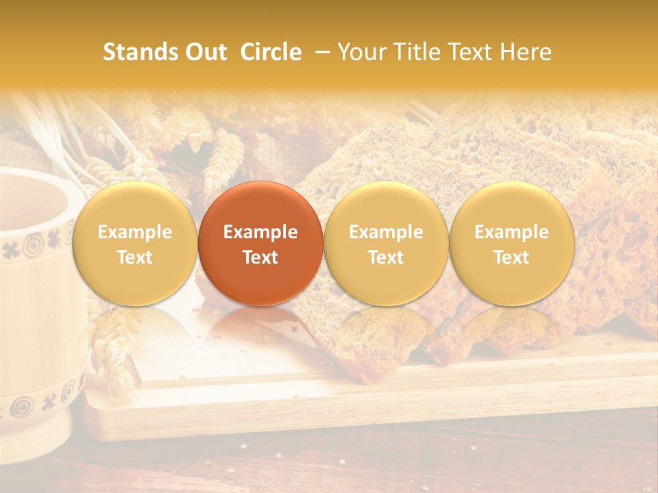 Spike Cut Sunflower PowerPoint Template