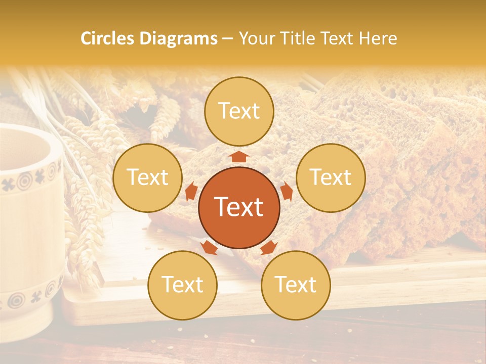 Spike Cut Sunflower PowerPoint Template