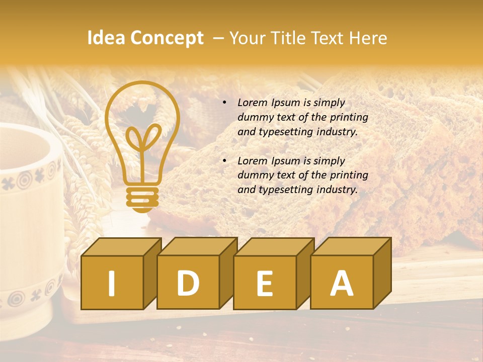 Spike Cut Sunflower PowerPoint Template